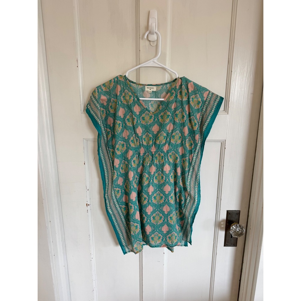 World Market damask kaftan top. Tagged one size but best‎ for xs-small